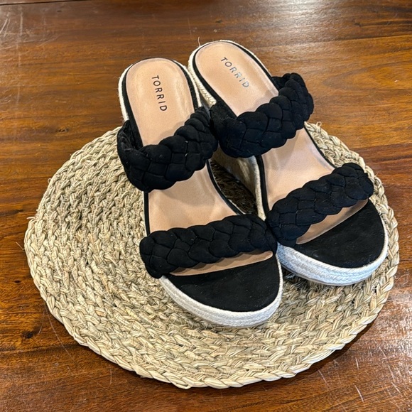 Braided espadrille platform wedge, size 13 WW - Picture 7 of 7